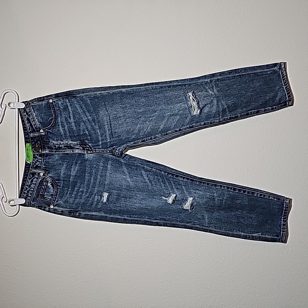 SR v Sandrine Rose The Virgin Label Free People Blue Jean Button Fly Straight 26